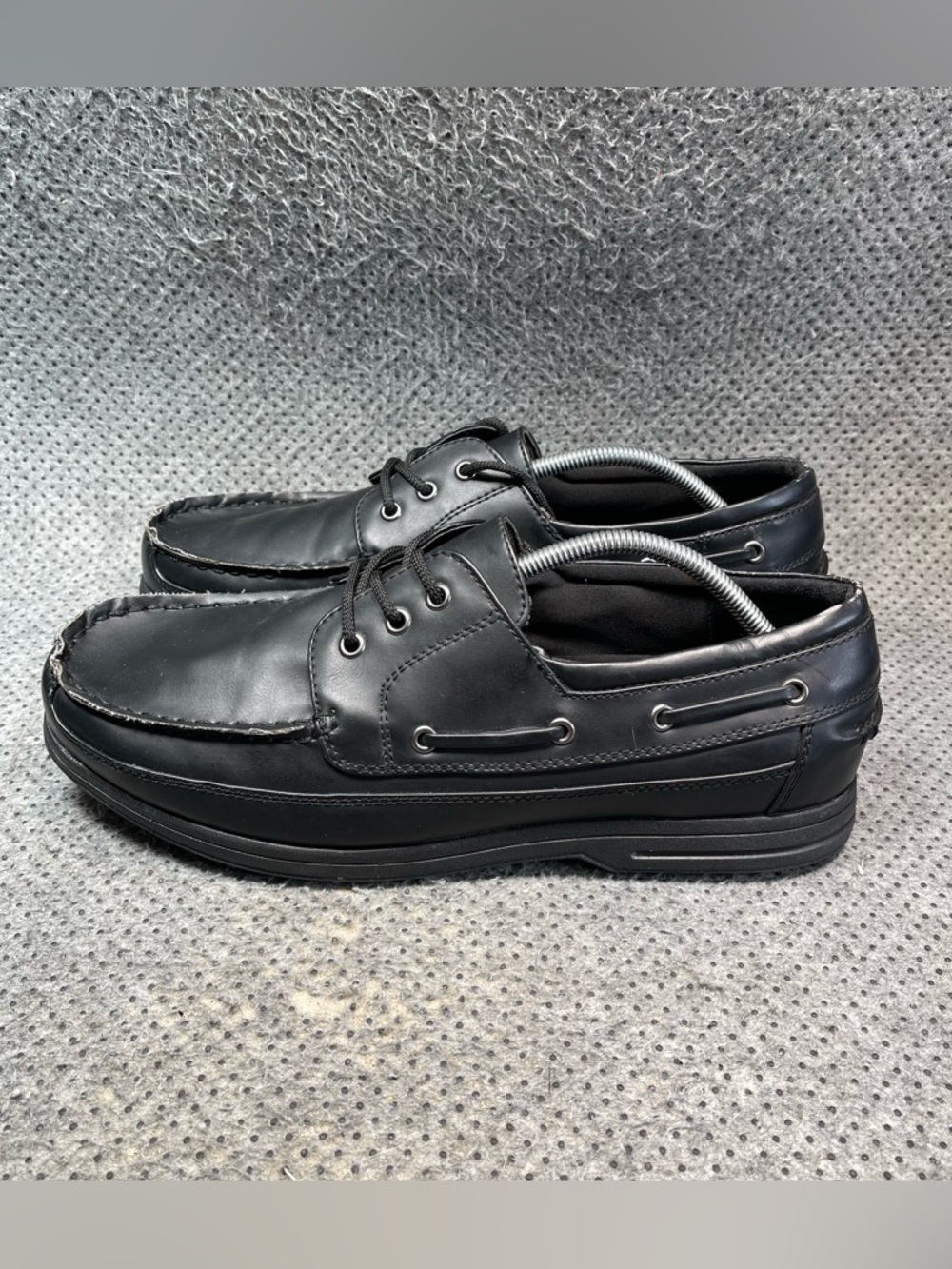 Safe T Step Black Leather Wide Shoes Size 13 Men’s